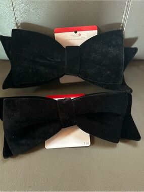 Celebrate It Black Velvet tree bows- Set of 2